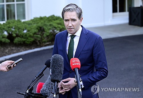 Simon Harris Speaks to Reporters following Biden Meeting